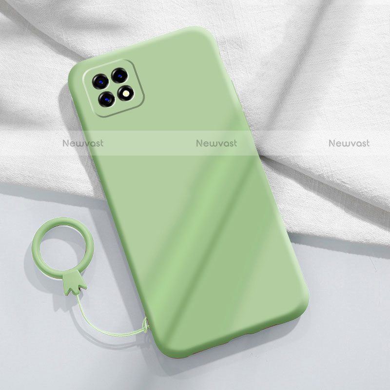 Ultra-thin Silicone Gel Soft Case 360 Degrees Cover for Oppo A72 5G Matcha Green