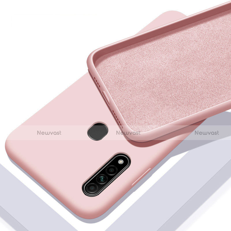 Ultra-thin Silicone Gel Soft Case 360 Degrees Cover for Oppo A8 Pink