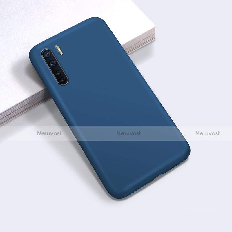 Ultra-thin Silicone Gel Soft Case 360 Degrees Cover for Oppo A91 Blue