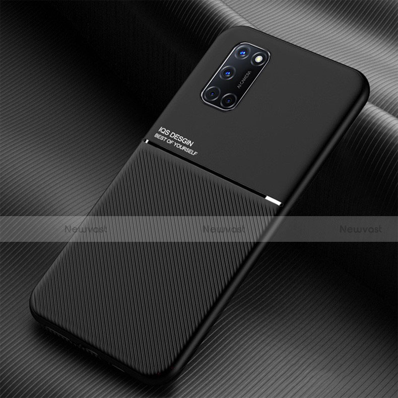 Ultra-thin Silicone Gel Soft Case 360 Degrees Cover for Oppo A92 Black