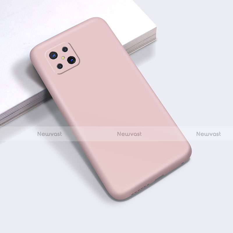 Ultra-thin Silicone Gel Soft Case 360 Degrees Cover for Oppo A92s 5G Pink