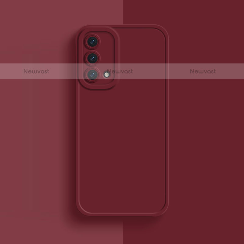 Ultra-thin Silicone Gel Soft Case 360 Degrees Cover for Oppo A93 5G Red