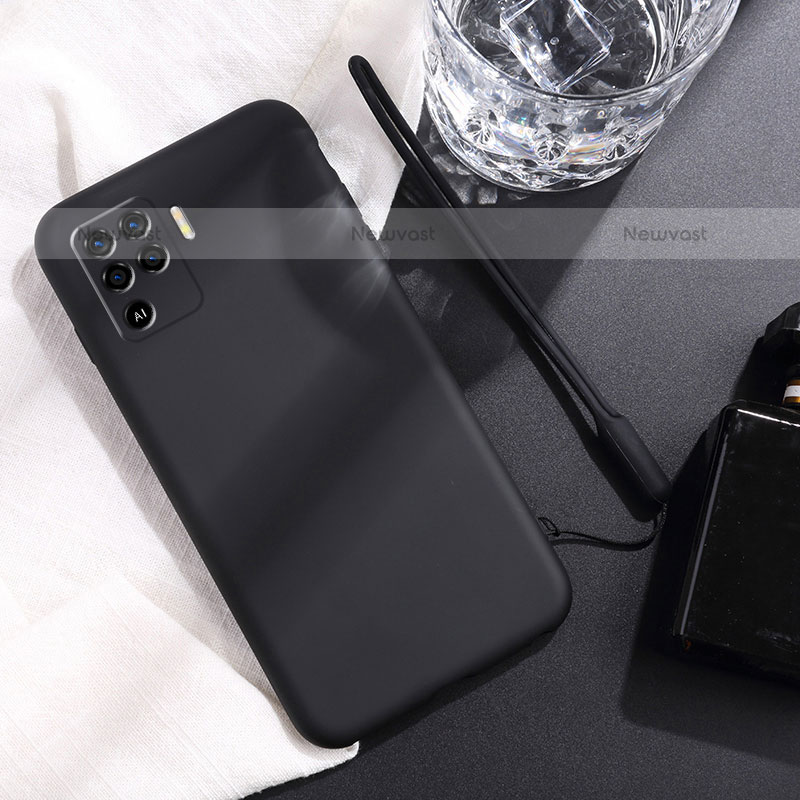 Ultra-thin Silicone Gel Soft Case 360 Degrees Cover for Oppo A94 4G Black