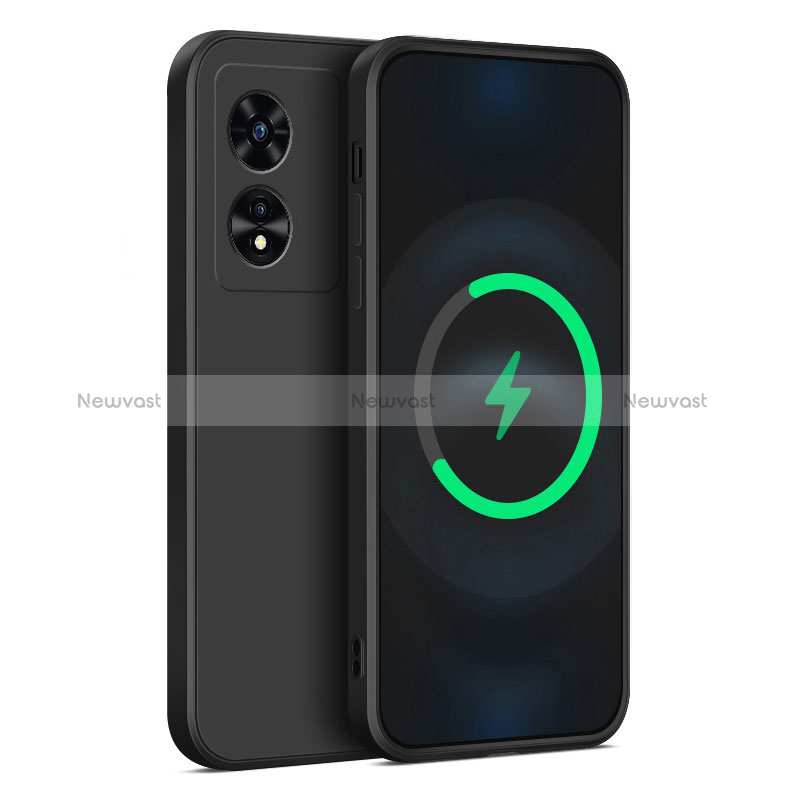 Ultra-thin Silicone Gel Soft Case 360 Degrees Cover for Oppo A98 5G Black