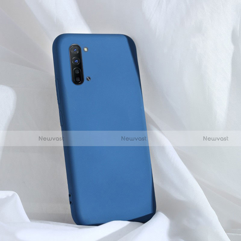 Ultra-thin Silicone Gel Soft Case 360 Degrees Cover for Oppo F15 Blue