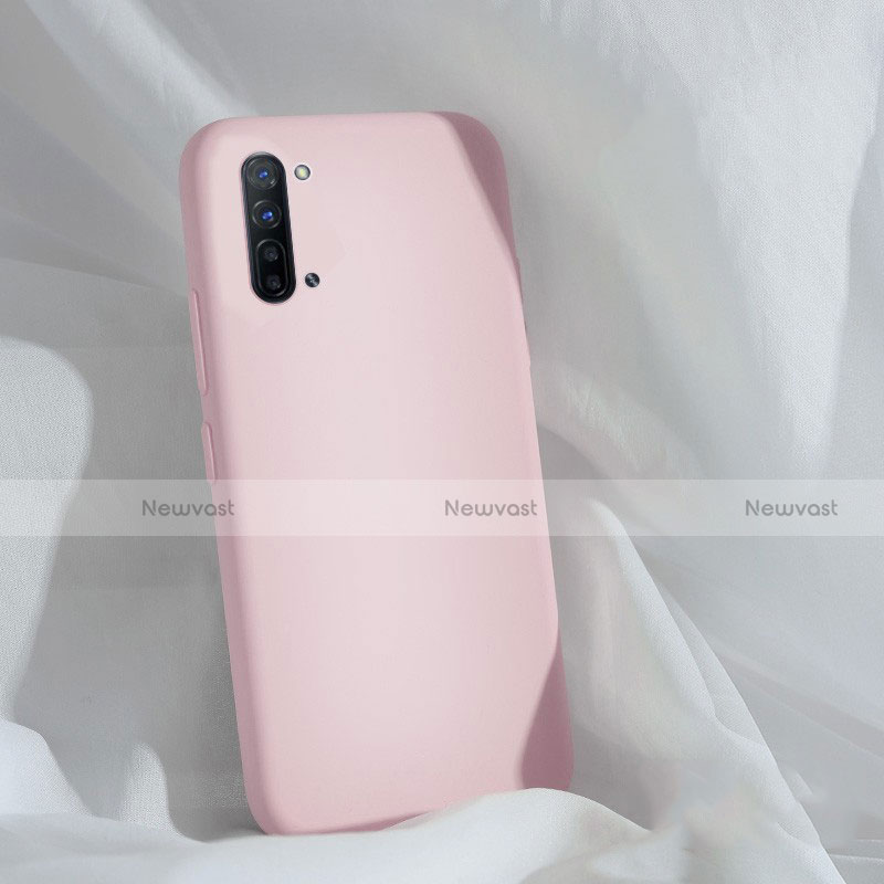 Ultra-thin Silicone Gel Soft Case 360 Degrees Cover for Oppo F15 Pink