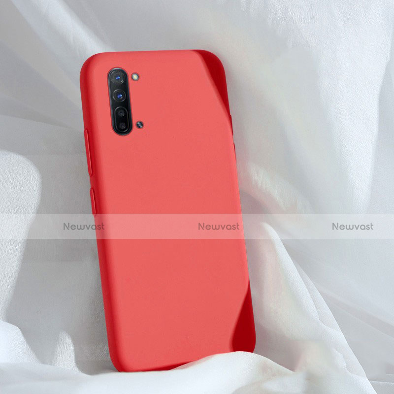 Ultra-thin Silicone Gel Soft Case 360 Degrees Cover for Oppo F15 Red