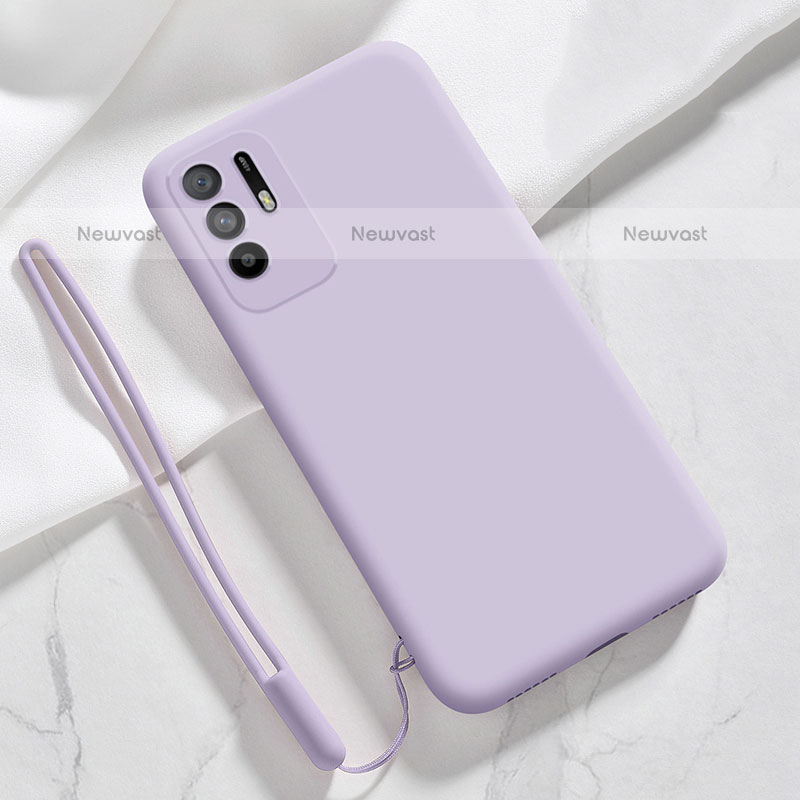 Ultra-thin Silicone Gel Soft Case 360 Degrees Cover for Oppo F19 Pro+ Plus 5G Clove Purple