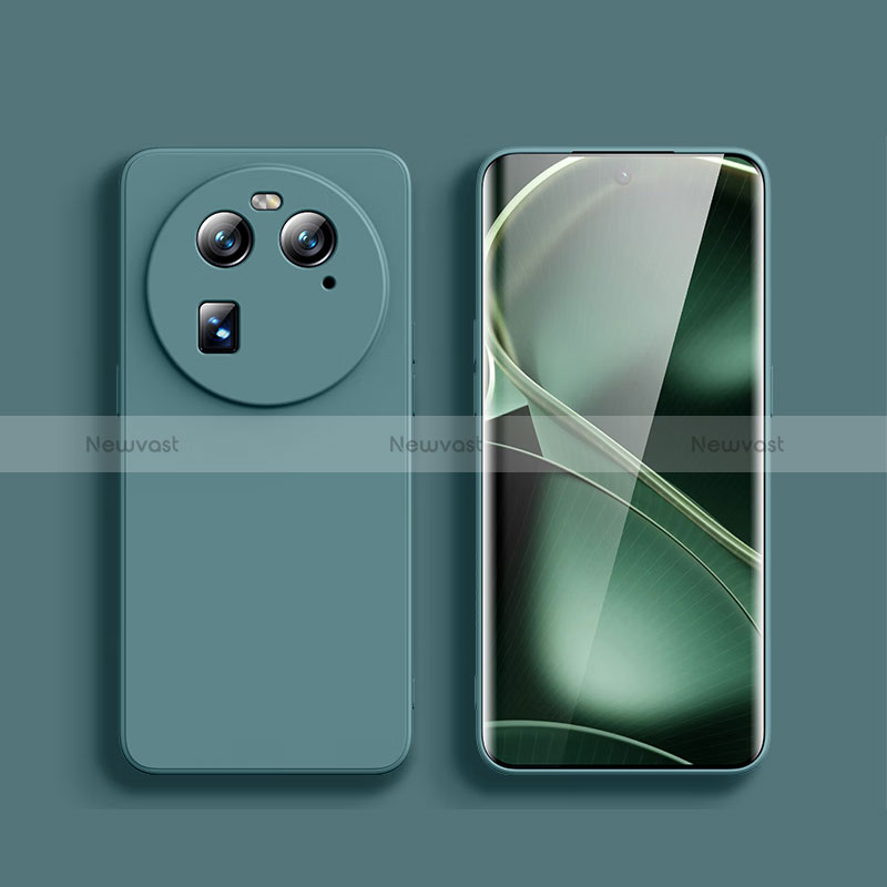 Ultra-thin Silicone Gel Soft Case 360 Degrees Cover for Oppo Find X6 5G Midnight Green