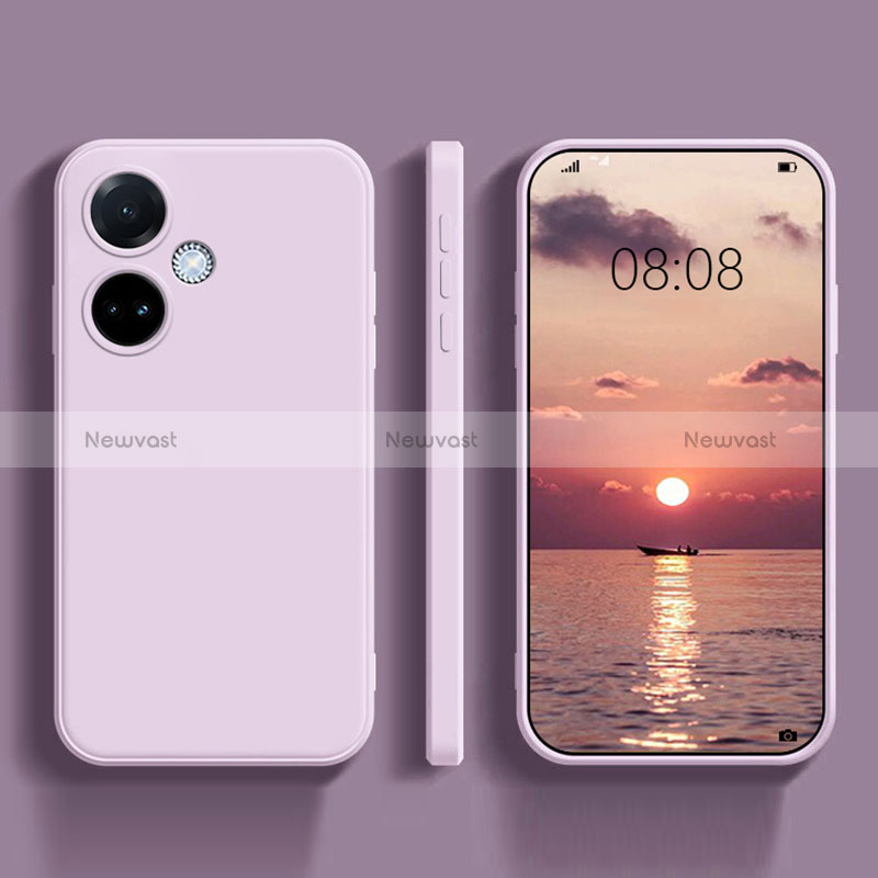 Ultra-thin Silicone Gel Soft Case 360 Degrees Cover for Oppo K11 5G Clove Purple