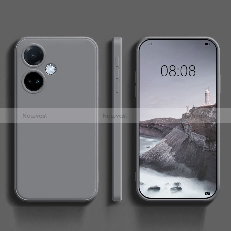 Ultra-thin Silicone Gel Soft Case 360 Degrees Cover for Oppo K11 5G Gray