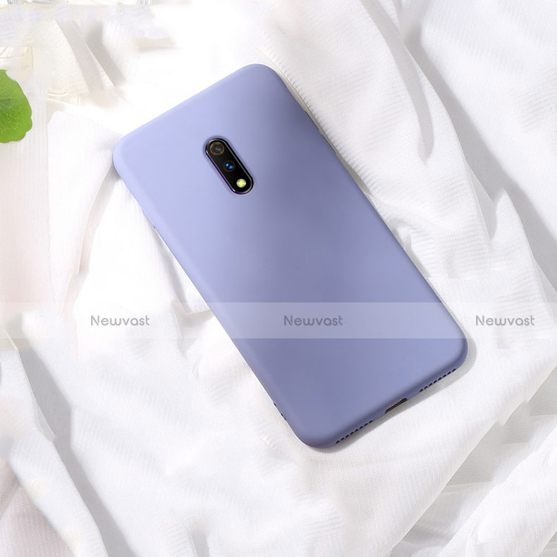 Ultra-thin Silicone Gel Soft Case 360 Degrees Cover for Oppo K3 Purple