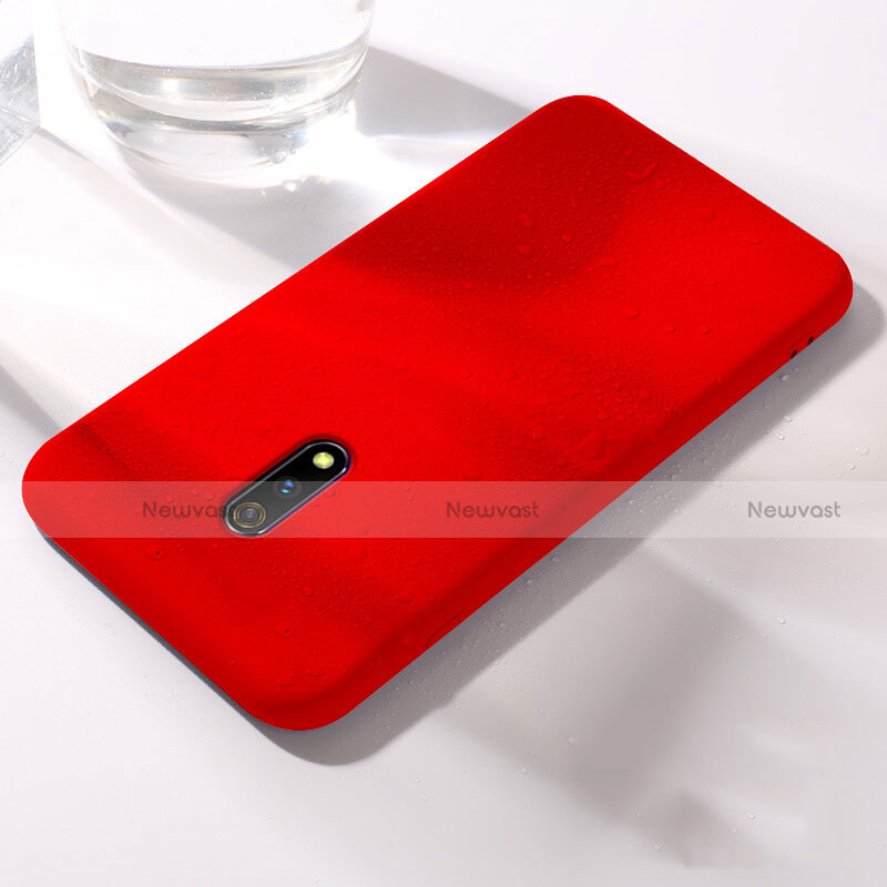 Ultra-thin Silicone Gel Soft Case 360 Degrees Cover for Oppo K3 Red