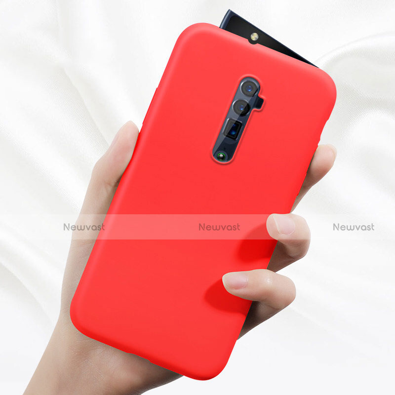 Ultra-thin Silicone Gel Soft Case 360 Degrees Cover for Oppo Reno 10X Zoom Red