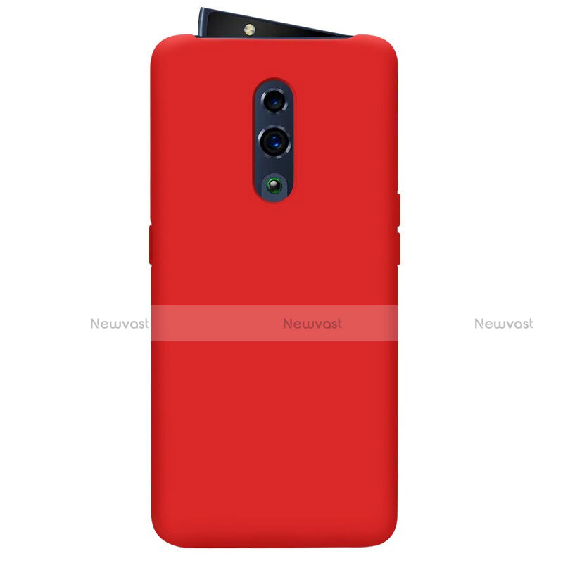 Ultra-thin Silicone Gel Soft Case 360 Degrees Cover for Oppo Reno Red