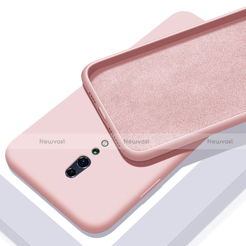 Ultra-thin Silicone Gel Soft Case 360 Degrees Cover for Oppo Reno Z Rose Gold