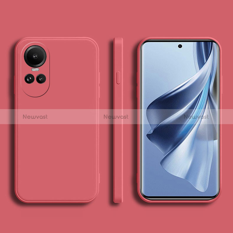 Ultra-thin Silicone Gel Soft Case 360 Degrees Cover for Oppo Reno10 Pro 5G Red