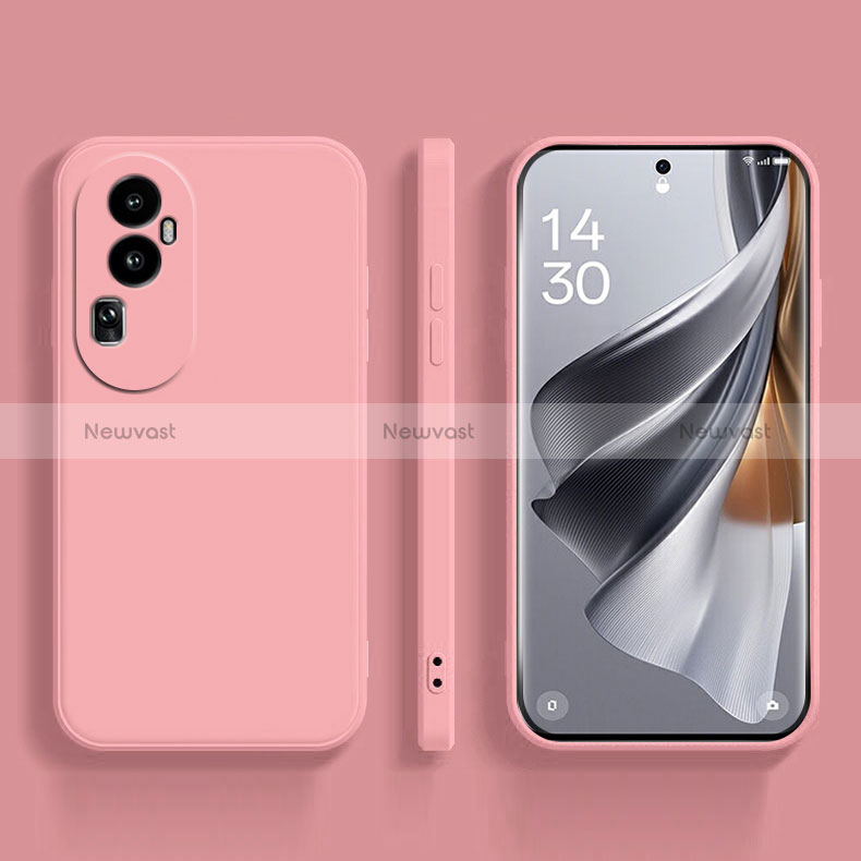 Ultra-thin Silicone Gel Soft Case 360 Degrees Cover for Oppo Reno10 Pro+ Plus 5G Pink