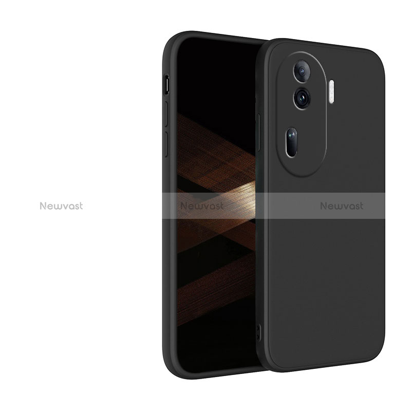 Ultra-thin Silicone Gel Soft Case 360 Degrees Cover for Oppo Reno11 Pro 5G Black