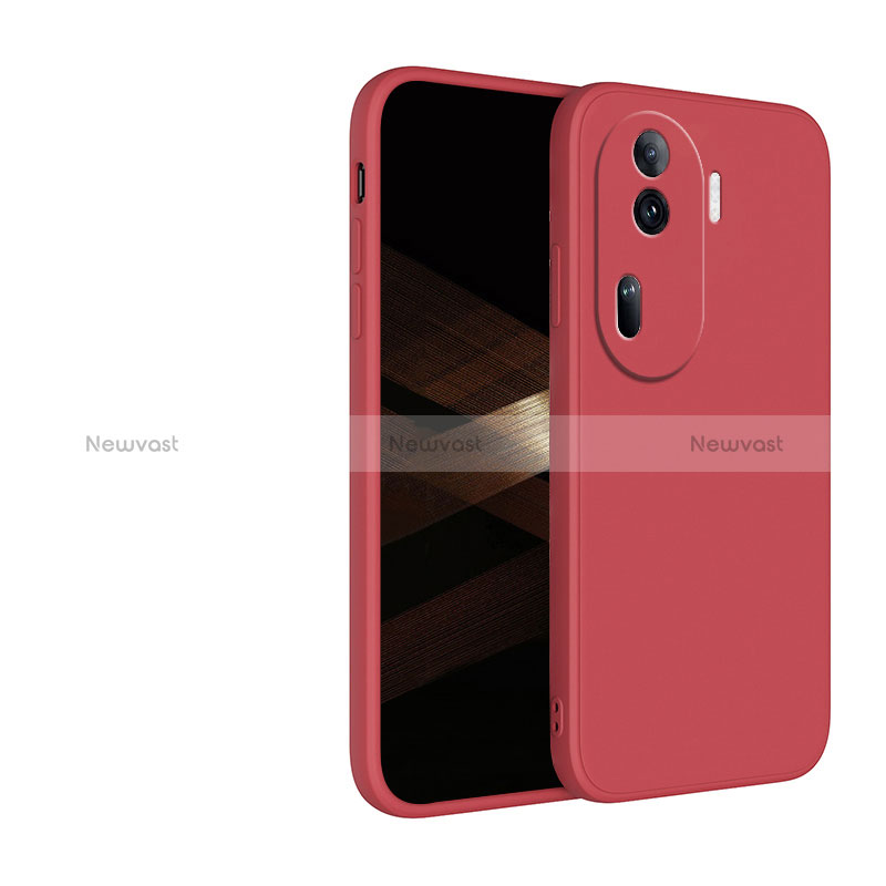 Ultra-thin Silicone Gel Soft Case 360 Degrees Cover for Oppo Reno11 Pro 5G Red