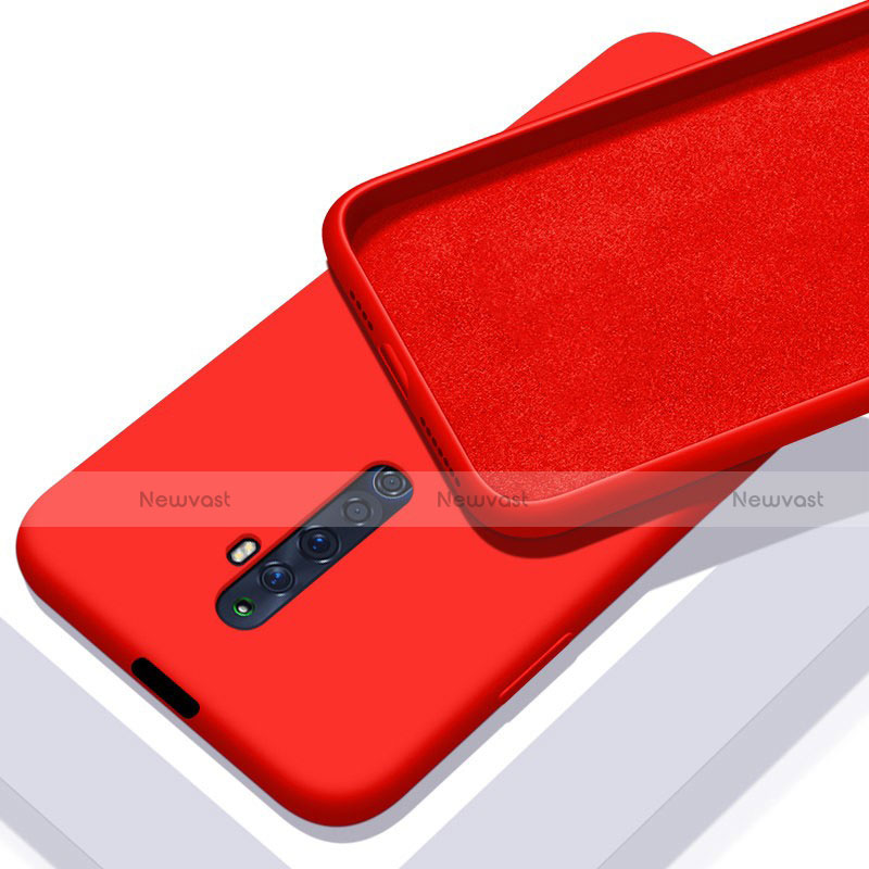 Ultra-thin Silicone Gel Soft Case 360 Degrees Cover for Oppo Reno2 Z Red