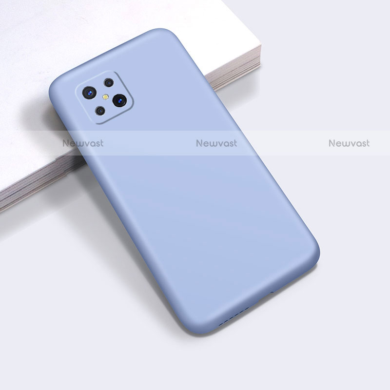 Ultra-thin Silicone Gel Soft Case 360 Degrees Cover for Oppo Reno4 Z 5G Sky Blue