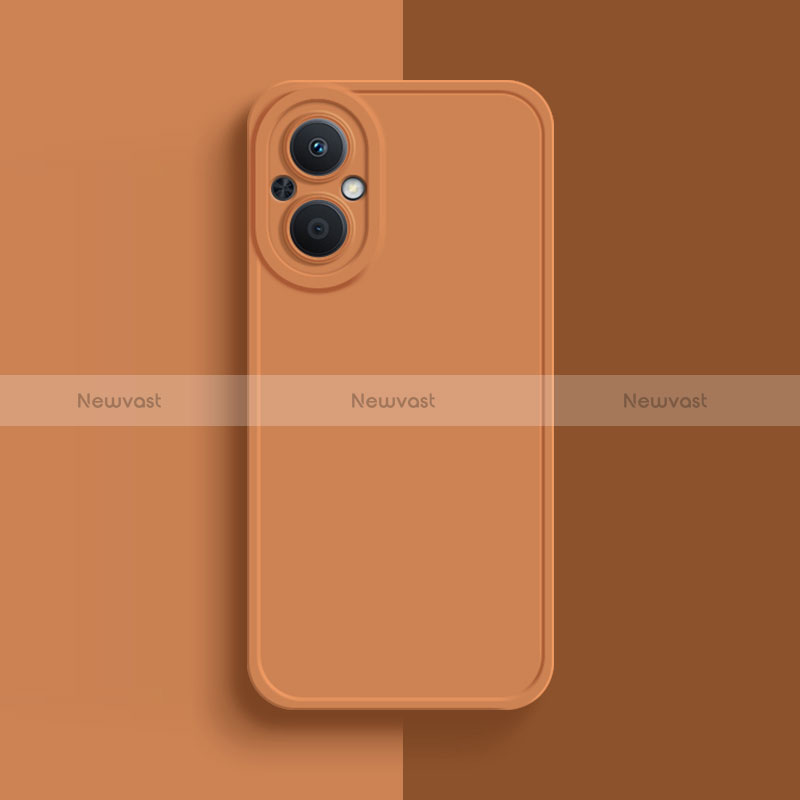 Ultra-thin Silicone Gel Soft Case 360 Degrees Cover for Oppo Reno7 Lite 5G Orange