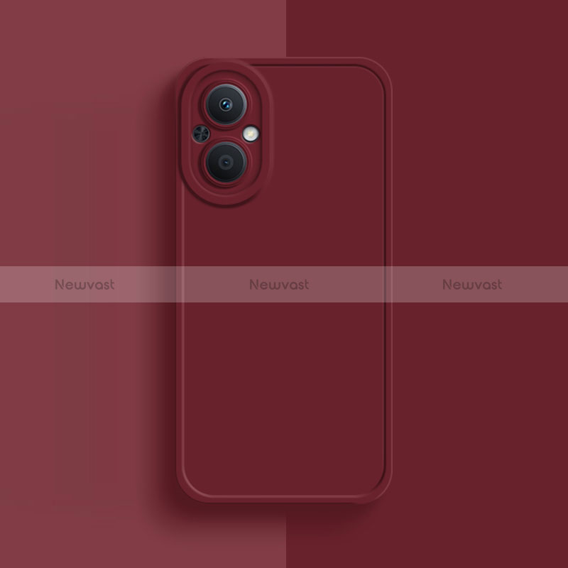 Ultra-thin Silicone Gel Soft Case 360 Degrees Cover for Oppo Reno7 Lite 5G Red