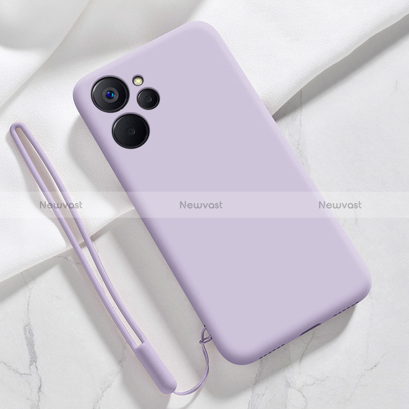 Ultra-thin Silicone Gel Soft Case 360 Degrees Cover for Realme 10T 5G Clove Purple