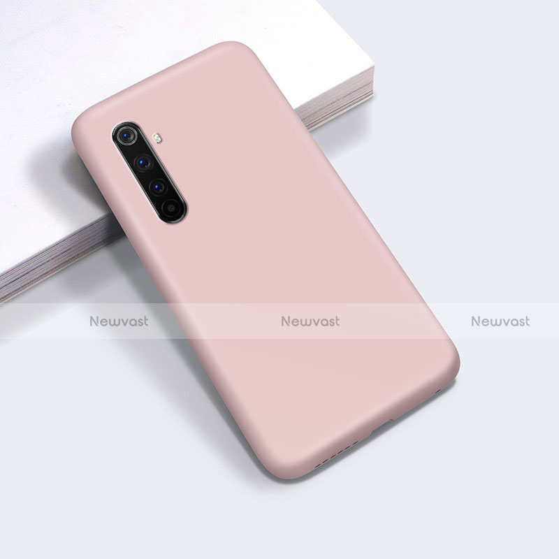 Ultra-thin Silicone Gel Soft Case 360 Degrees Cover for Realme 6 Pro Pink