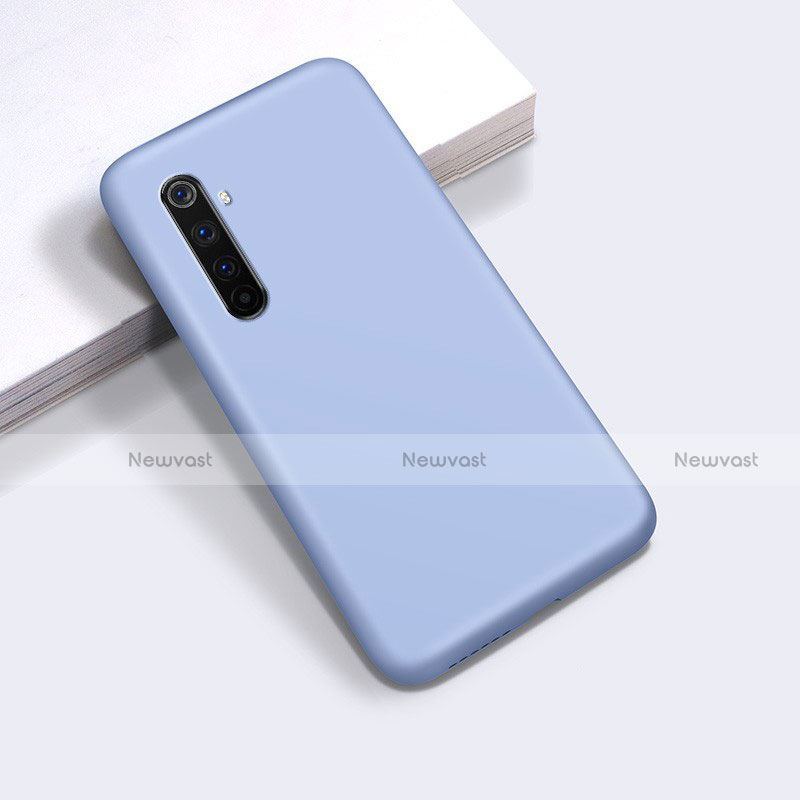 Ultra-thin Silicone Gel Soft Case 360 Degrees Cover for Realme 6 Pro Sky Blue