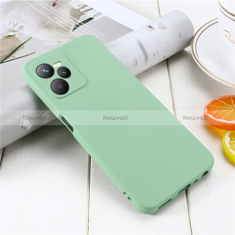 Ultra-thin Silicone Gel Soft Case 360 Degrees Cover for Realme C35 Green