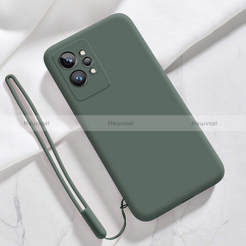 Ultra-thin Silicone Gel Soft Case 360 Degrees Cover for Realme GT2 Pro 5G Midnight Green