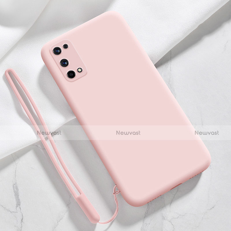 Ultra-thin Silicone Gel Soft Case 360 Degrees Cover for Realme Q2 Pro 5G Pink