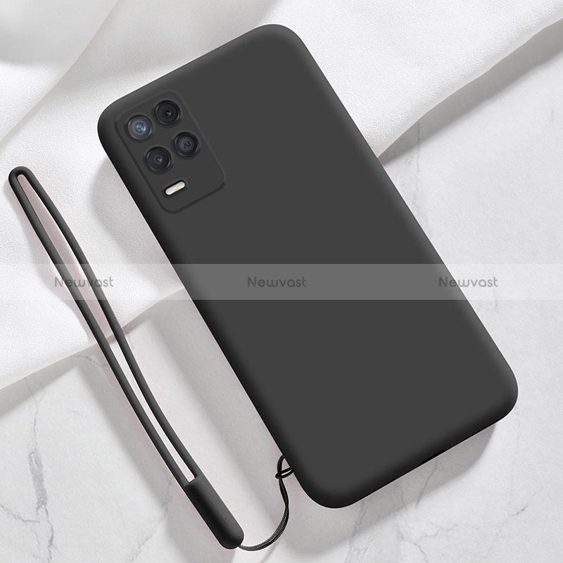 Ultra-thin Silicone Gel Soft Case 360 Degrees Cover for Realme Q3 5G Black