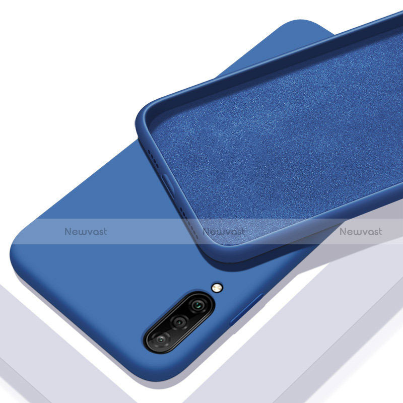 Ultra-thin Silicone Gel Soft Case 360 Degrees Cover for Samsung Galaxy A70 Blue