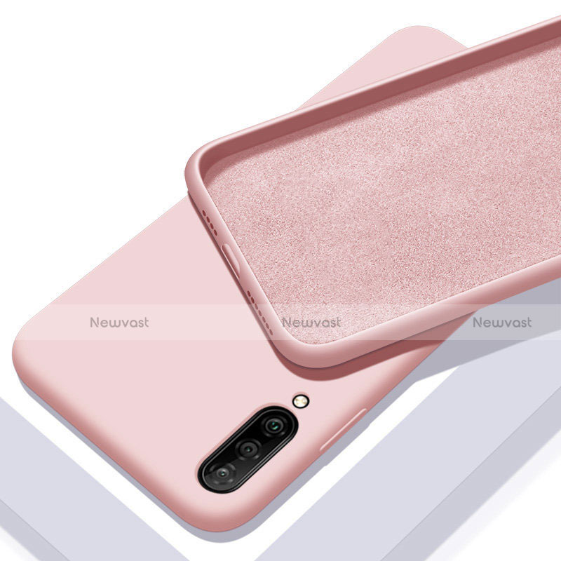 Ultra-thin Silicone Gel Soft Case 360 Degrees Cover for Samsung Galaxy A70 Rose Gold