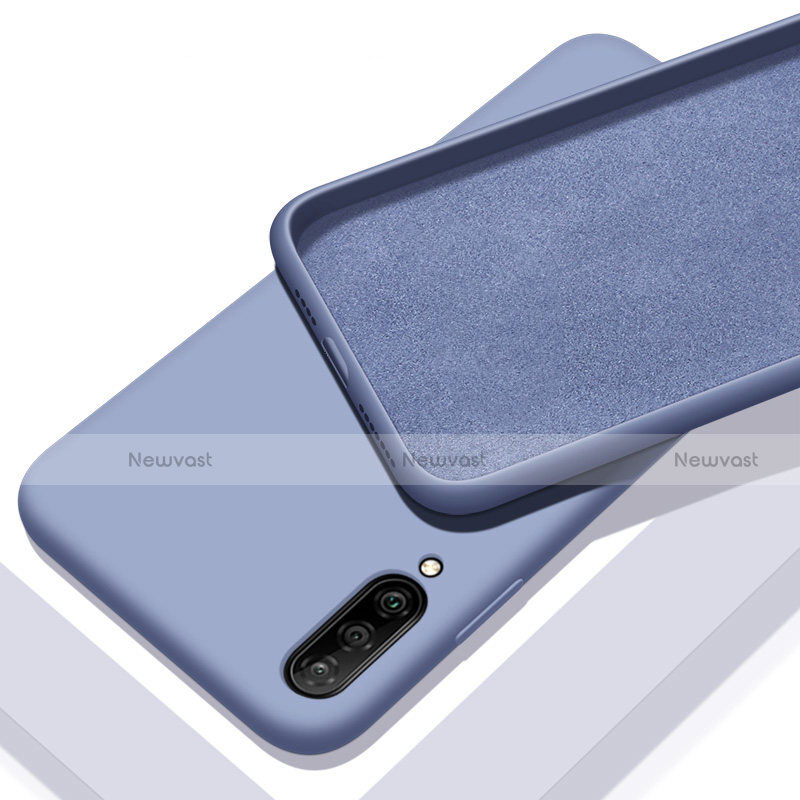 Ultra-thin Silicone Gel Soft Case 360 Degrees Cover for Samsung Galaxy A70S Sky Blue