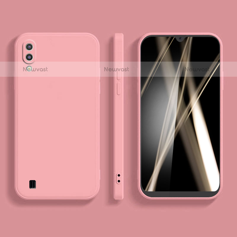 Ultra-thin Silicone Gel Soft Case 360 Degrees Cover for Samsung Galaxy M10 Pink