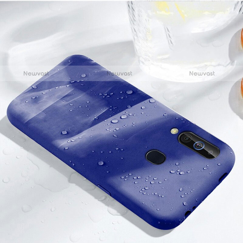 Ultra-thin Silicone Gel Soft Case 360 Degrees Cover for Samsung Galaxy M40 Blue