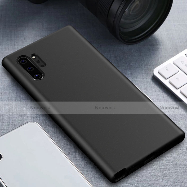 Ultra-thin Silicone Gel Soft Case 360 Degrees Cover for Samsung Galaxy Note 10 Plus 5G Black