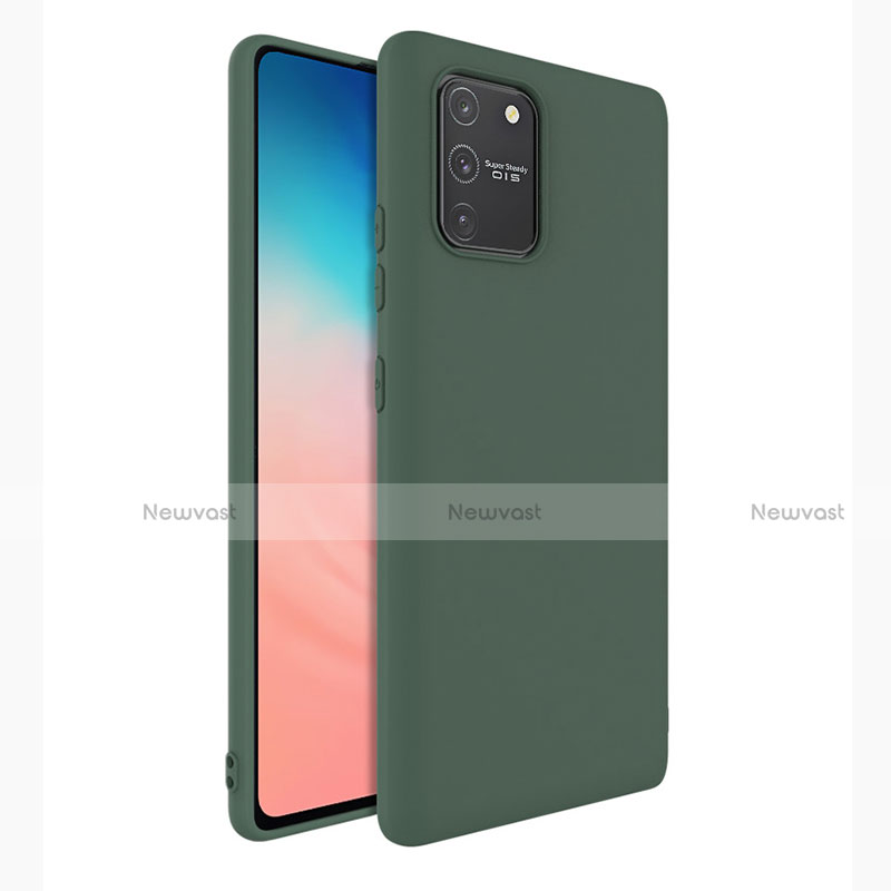 Ultra-thin Silicone Gel Soft Case 360 Degrees Cover for Samsung Galaxy S10 Lite Green