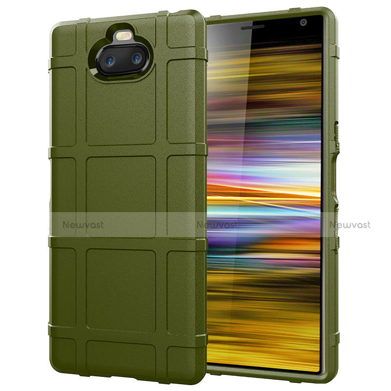 Ultra-thin Silicone Gel Soft Case 360 Degrees Cover for Sony Xperia 10 Green