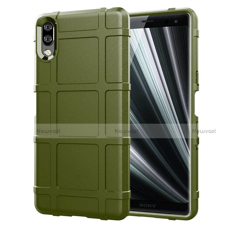 Ultra-thin Silicone Gel Soft Case 360 Degrees Cover for Sony Xperia L3 Green