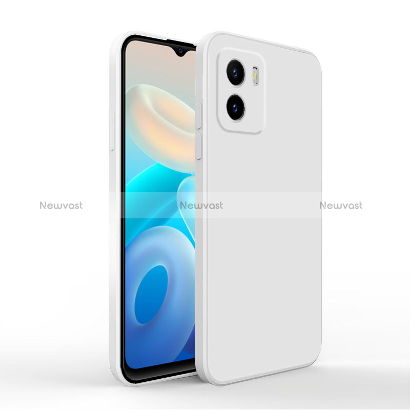 Ultra-thin Silicone Gel Soft Case 360 Degrees Cover for Vivo iQOO U5x White