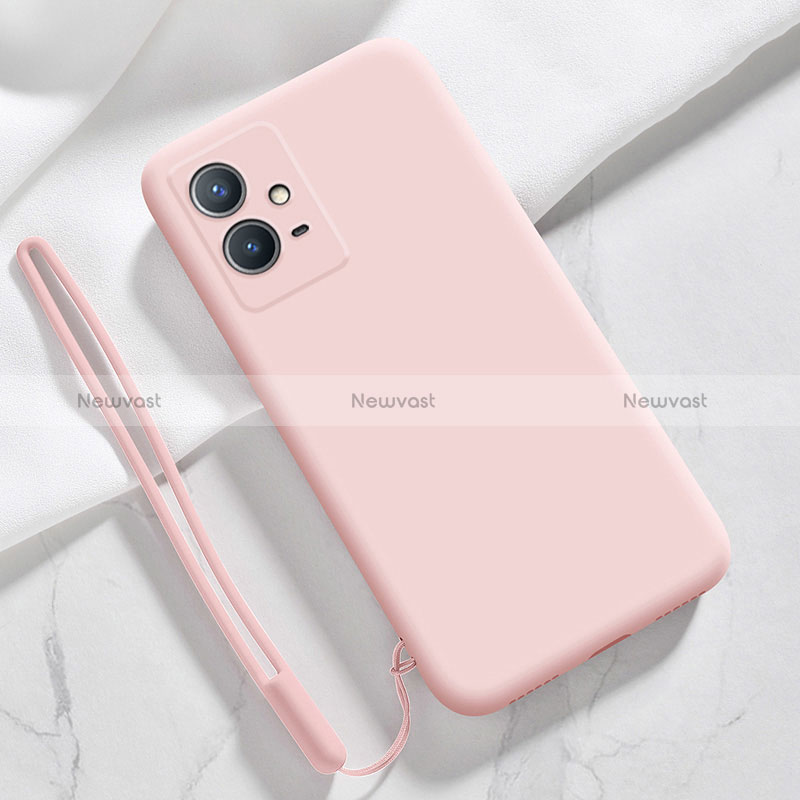 Ultra-thin Silicone Gel Soft Case 360 Degrees Cover for Vivo iQOO Z6 5G Pink