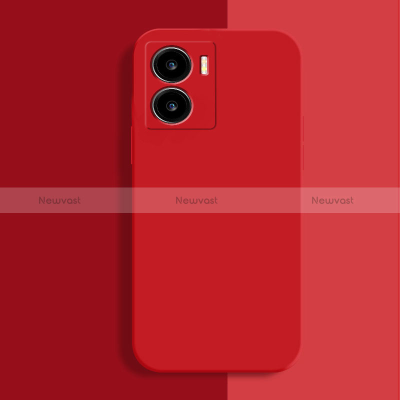 Ultra-thin Silicone Gel Soft Case 360 Degrees Cover for Vivo iQOO Z7x 5G Red