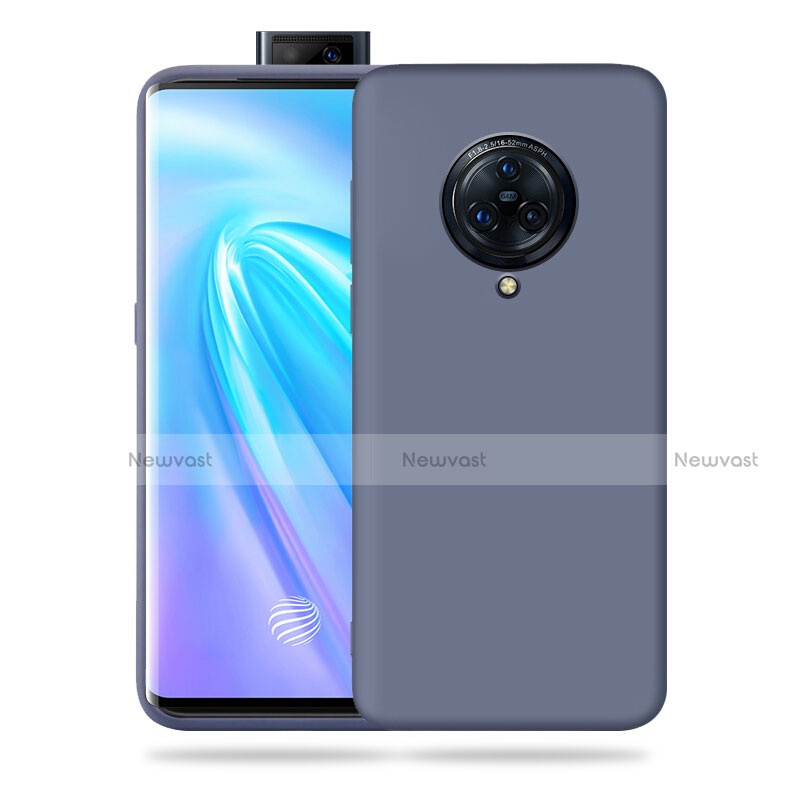 Ultra-thin Silicone Gel Soft Case 360 Degrees Cover for Vivo Nex 3 5G Gray