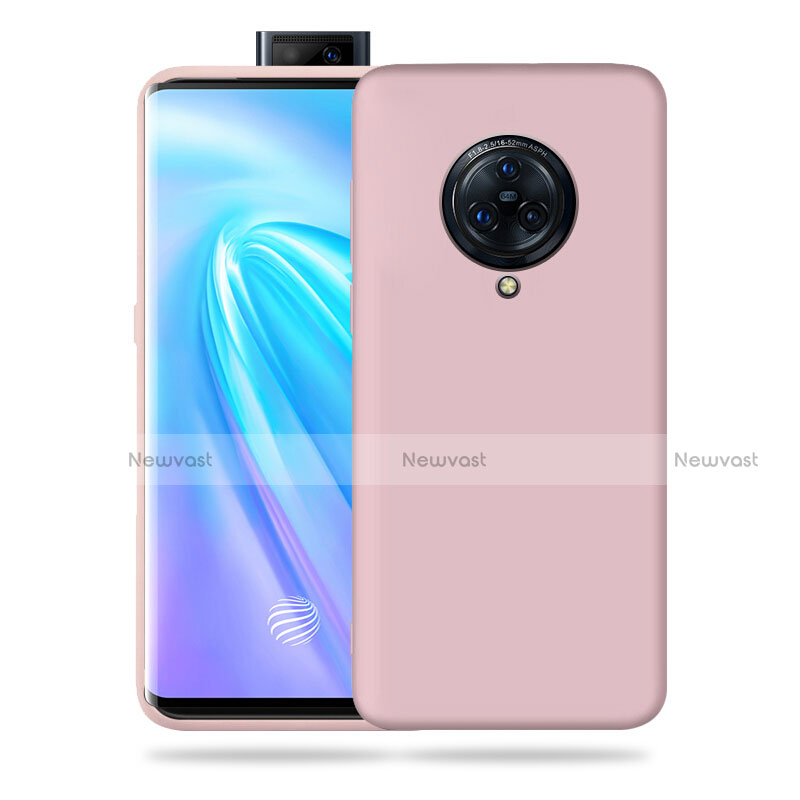 Ultra-thin Silicone Gel Soft Case 360 Degrees Cover for Vivo Nex 3 5G Pink