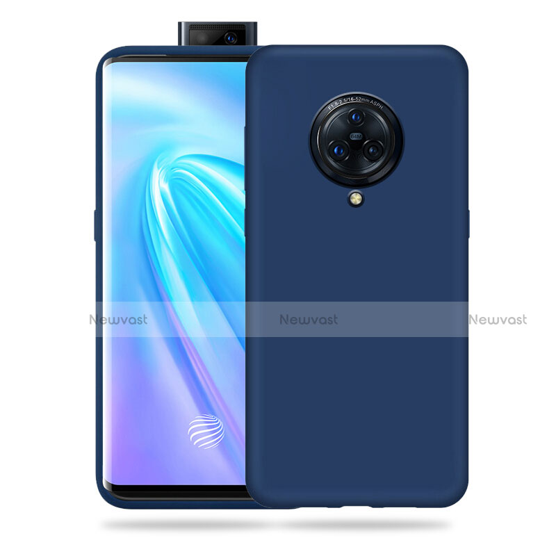 Ultra-thin Silicone Gel Soft Case 360 Degrees Cover for Vivo Nex 3 Blue